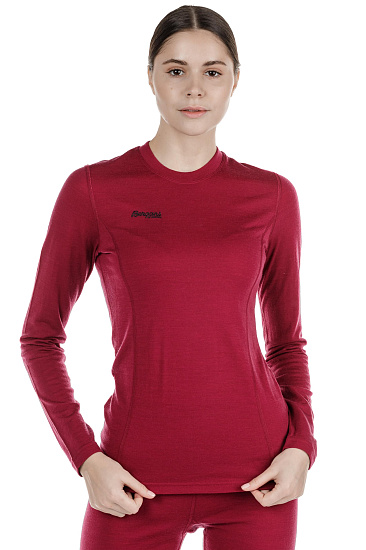 Футболка женская Bergans Akeleie BeetRed/Raspberry - Фото 6 большая