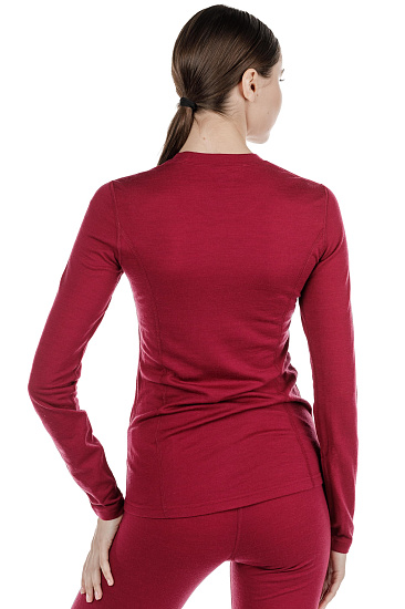 Футболка женская Bergans Akeleie BeetRed/Raspberry - Фото 8 большая