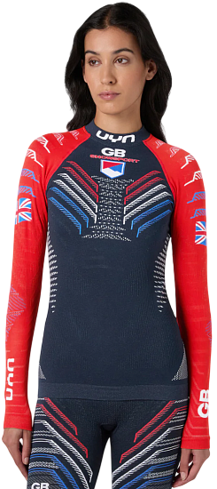 Футболка UYN Natyon 30 Uw Lg Sl Turtle Neck Great Britain - Фото 1 большая