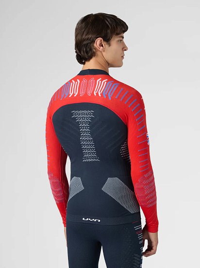 Футболка UYN Natyon 30 Uw Lg Sl Turtle Neck Great Britain - Фото 4 большая