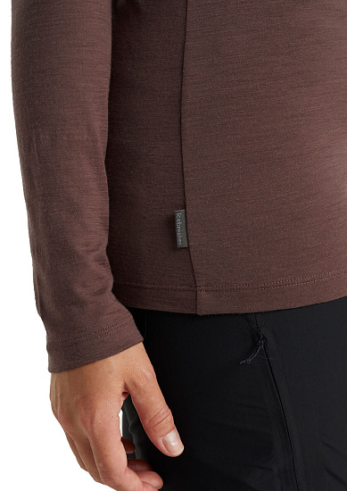 Футболка женская Icebreaker Tech Lite II LS Low Power of Nature Mink - Фото 6 большая