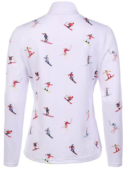 Лонгслив женский Krimson Klover Multi Skiers White - Фото 2 большая