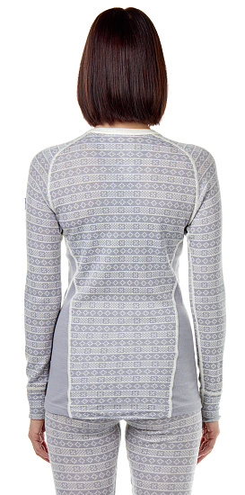 Футболка женская Devold Alnes Grey - Фото 4 большая