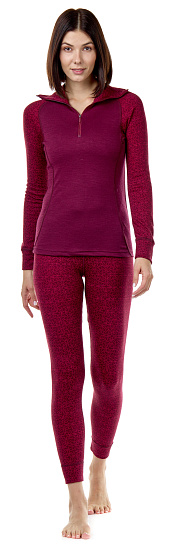 Лонгслив женский Devold Duo Active Zip Port - Фото 2 большая