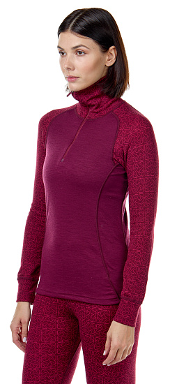 Лонгслив женский Devold Duo Active Zip Port - Фото 3 большая