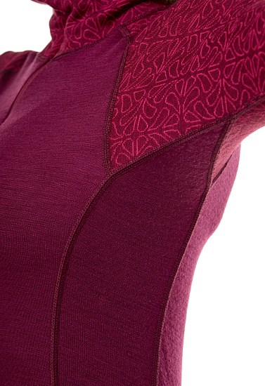 Лонгслив женский Devold Duo Active Zip Port - Фото 5 большая