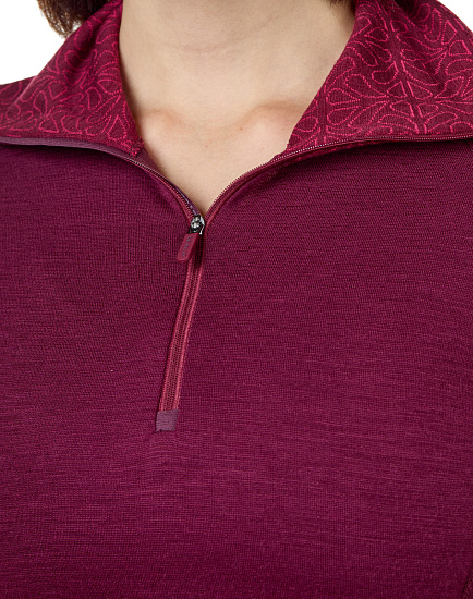 Лонгслив женский Devold Duo Active Zip Port - Фото 6 большая