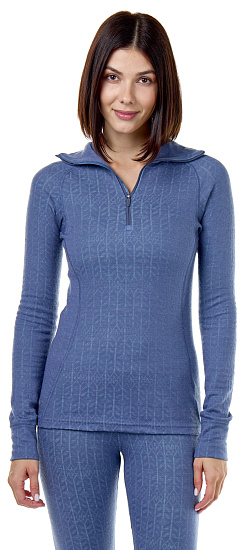 Лонгслив женский Devold Duo Active Zip Vintage - Фото 2 большая