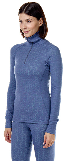 Лонгслив женский Devold Duo Active Zip Vintage - Фото 3 большая