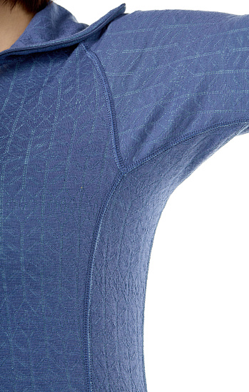 Лонгслив женский Devold Duo Active Zip Vintage - Фото 5 большая