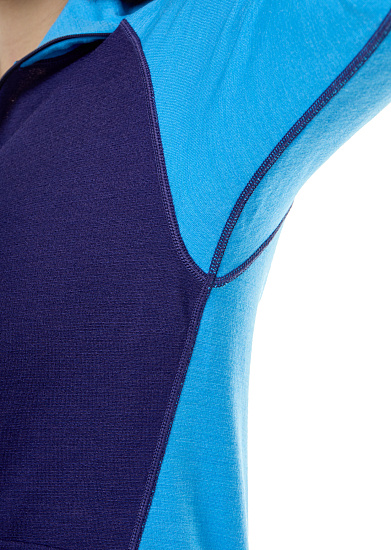 Лонгслив женский Devold Expedition Zip Malibu/Evening - Фото 5 большая