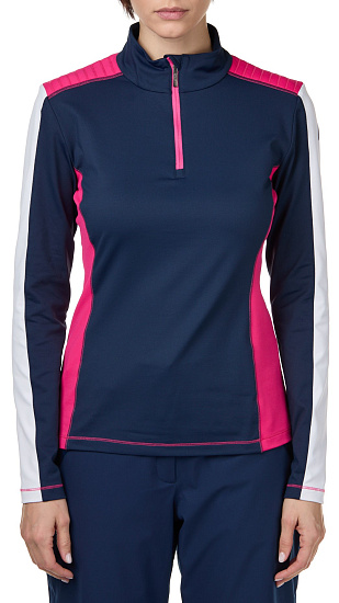 Пулон женский Head Aster Midlayer Darkblue/Pink - Фото 1 большая