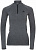 Футболка женская Odlo Performance Warm Eco 1/2 Zip Серый Меланж/Черный - Фото 1 малая
