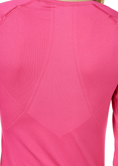 Футболка женская Odlo Performance Evolution Warm LS Пурпурно-Розовый - Фото 7 большая