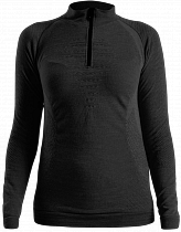 Лонгслив женский UYN Fusyon Biotech Uw Zip Up Black