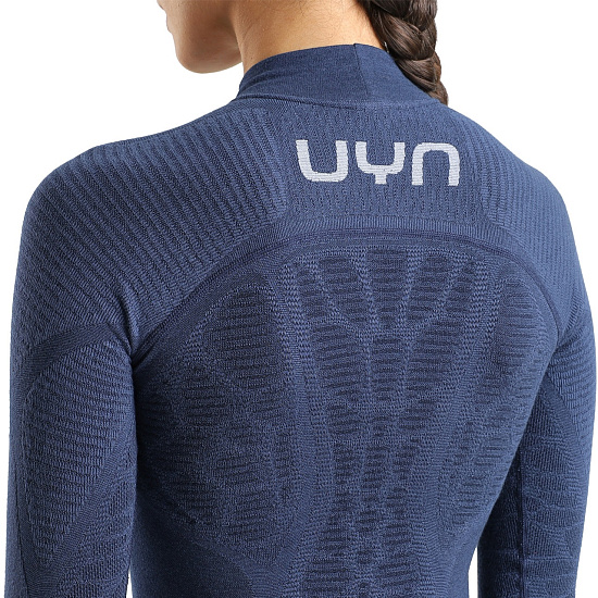 Лонгслив женский UYN Elevatyon Biomorph Uw LS Turtle Neck Indaco - Фото 3 большая