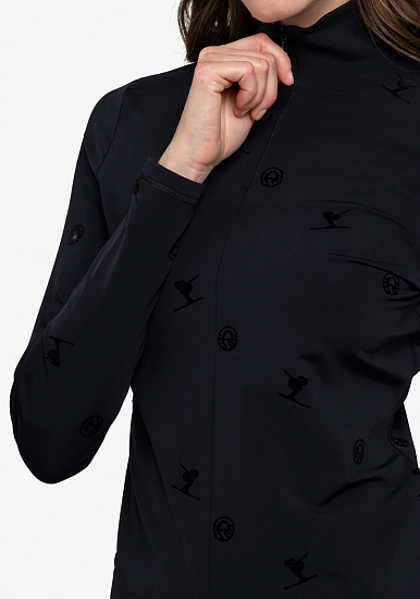 Лонгслив женский SportAlm Helsinki CH Black - Фото 5 большая