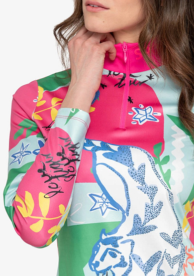 Лонгслив женский SportAlm Dubai Neon Pink - Фото 4 большая