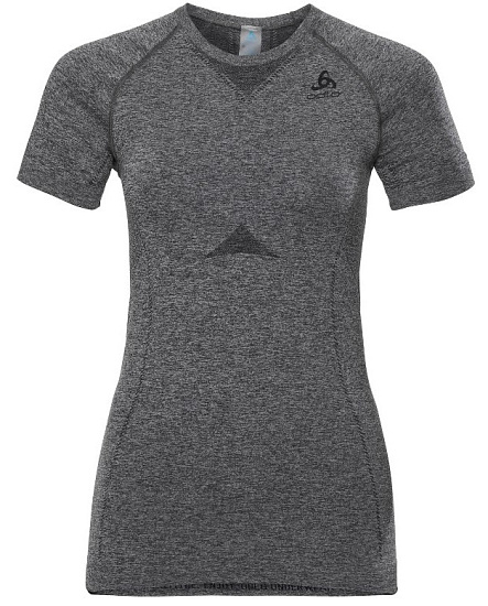 Футболка женская Odlo Suw Top Crew Neck S/S Perfomance Light Серый Меланж - Фото 1 большая