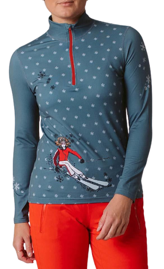 Футболка женская Krimson Klover Ski Like A Girl Silver - Фото 1 большая