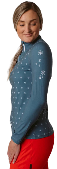 Футболка женская Krimson Klover Ski Like A Girl Silver - Фото 2 большая