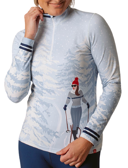 Футболка женская Krimson Klover Winter Wonderland Baby Blue - Фото 1 большая