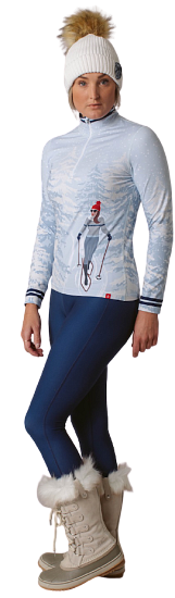 Футболка женская Krimson Klover Winter Wonderland Baby Blue - Фото 3 большая