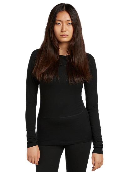 Лонгслив женский Icebreaker ZoneKnit 200 Black - Фото 1 большая
