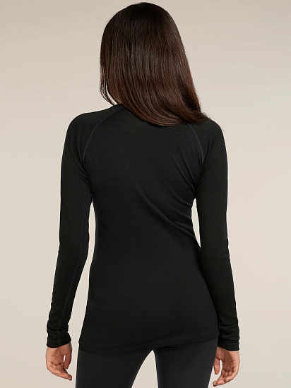 Лонгслив женский Icebreaker ZoneKnit 200 Black - Фото 3 большая