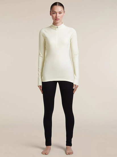 Лонгслив женский Icebreaker 300 MerinoFine Polar Hz Undyed - Фото 4 большая