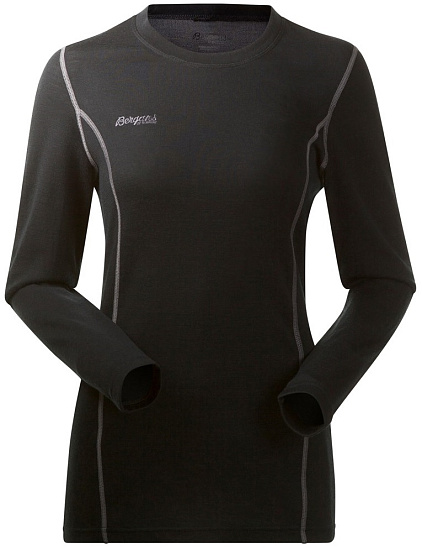 Футболка женская Bergans Akeleie Black - Фото 1 большая