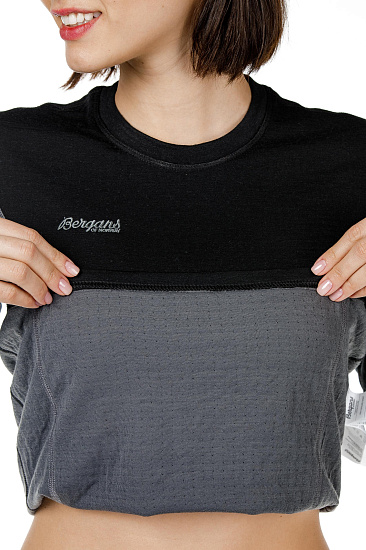 Футболка женская Bergans Akeleie Black - Фото 3 большая