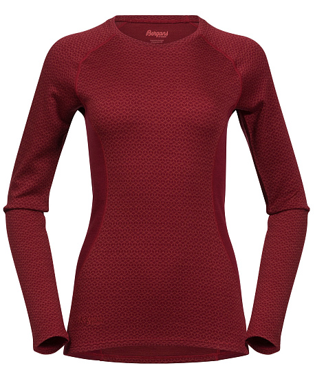 Футболка женская Bergans Snoull Bordeaux/Lounge - Фото 1 большая