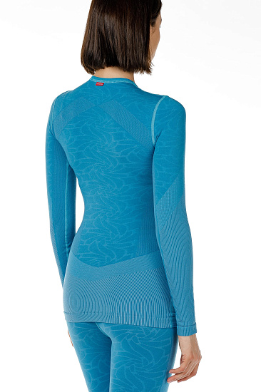 Футболка женская Loffler Hybrid Мор. Волна - Фото 5 большая