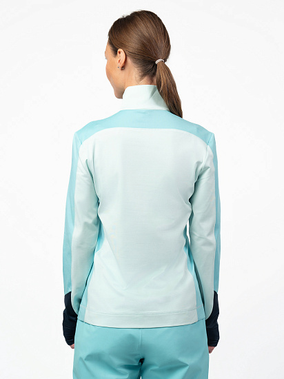 Лонгслив женский Bogner Fire+Ice Mirna Mint/Black - Фото 5 большая