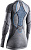 Лонгслив женский X-Bionic Apani 4.0 Merino Black/Grey/Turquoise - Фото 2 малая