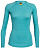 Футболка женская Icebreaker 150 Zone LS Crewe Lagoon - Фото 1 малая