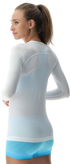Лонгслив женский UYN Energyon Uw Long Sl. White - Фото 5 большая