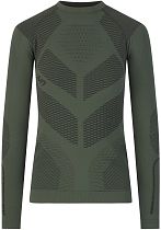 Футболка женская UYN Ambityon Defender Uw Lg_Sl.Round Neck Tactical Green/Anthracite