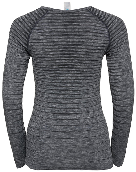 Футболка женская Odlo Performance Light LS Серый Меланж - Фото 2 большая