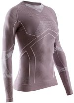 Лонгслив женский X-Bionic Energy Accumulator Light Pearl Grey/White