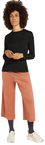 Лонгслив женский Icebreaker Merino 150 Tech Lite Black - Фото 4 большая