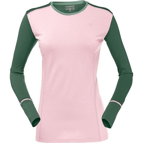 Футболка женская Norrona Wool Round Neck Candy Pink - Фото 1 большая