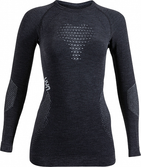 Лонгслив женский UYN Fusyon Cashmere Uw Lg_Sl Grey Stone/Pearl - Фото 1 большая