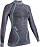 Лонгслив женский UYN Ambityon Uw Lg_Sl Turtleneck Black Melange/Pink/Aqua - Фото 3 малая