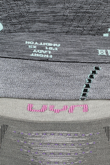 Лонгслив женский UYN Ambityon Uw Lg_Sl Turtleneck Black Melange/Pink/Aqua - Фото 4 большая
