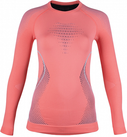 Лонгслив женский UYN Evolutyon Uw Lg_Sl Coral/Anthracite/Aqua - Фото 1 большая