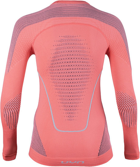 Лонгслив женский UYN Evolutyon Uw Lg_Sl Coral/Anthracite/Aqua - Фото 2 большая