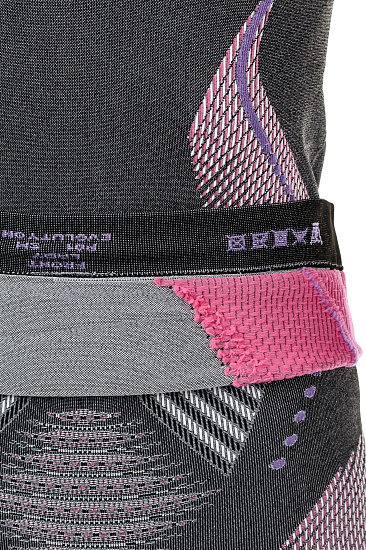 Лонгслив женский UYN Evolutyon Uw Lg_Sl Melange Anthracite Melange/Raspberry/Purple - Фото 8 большая
