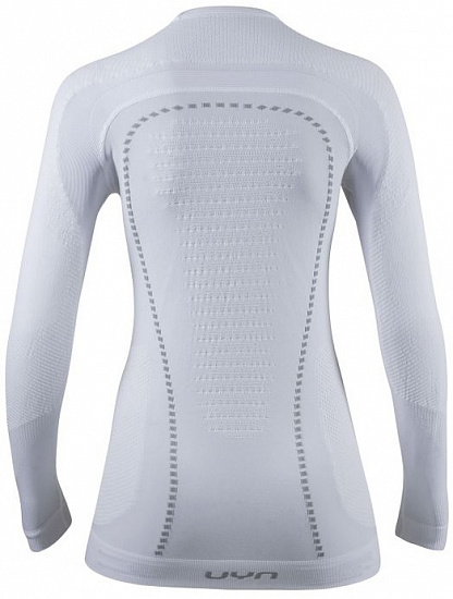 Футболка женская UYN Ambityon Uw Lg_Sl Optical White/White/Pearl Grey - Фото 2 большая
